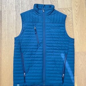Men's Blue Quilted Vest